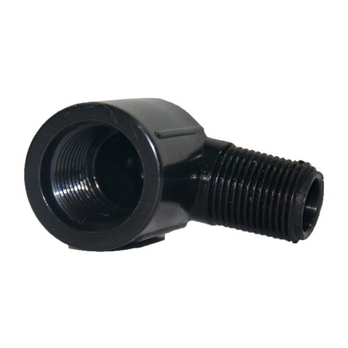 3/8" MPT x 1/2" FPT 90 Degree Elbow